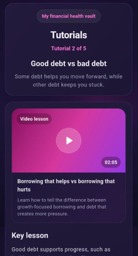 A short lesson on good debt in the LynkPay app